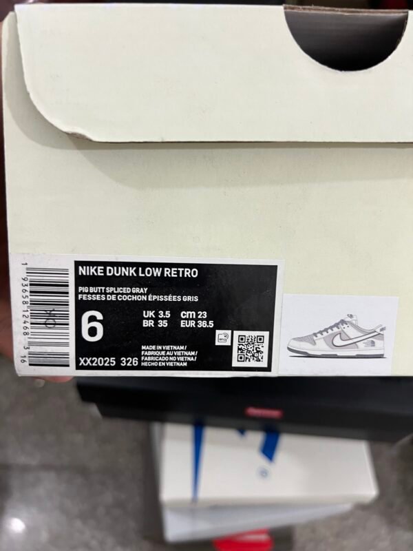 THE NORTH FACE X NIKE DUNK LOW RETRO PIG BUTTSPLICED GRAY(36-47.5) - Image 9