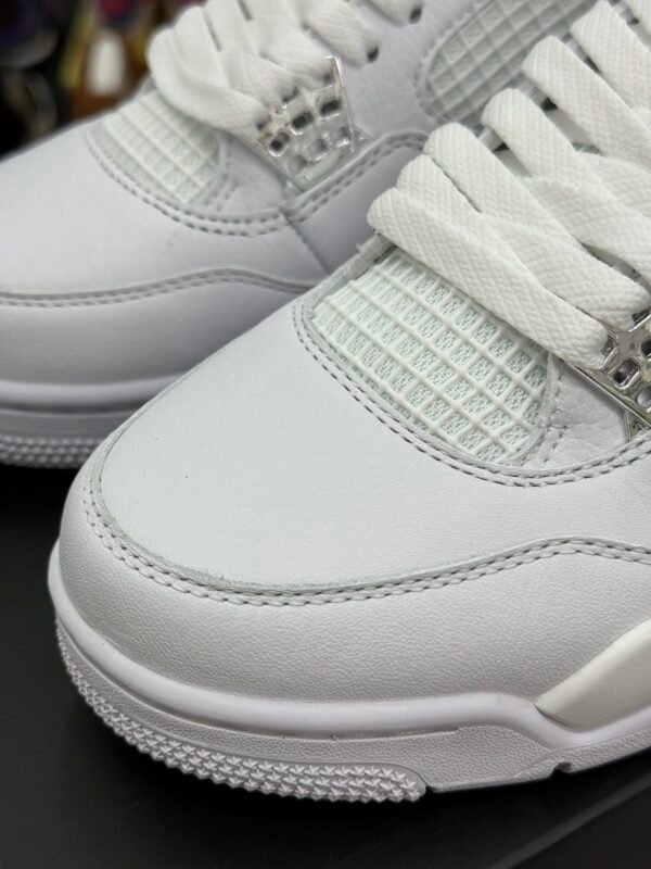 Air Jordan 4 White Silver buckle (40-47.5) - Image 6