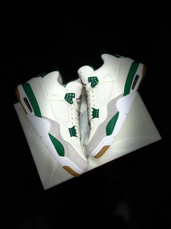 Air Jordan 4 x SB White/Green(40-47.5) - Image 9