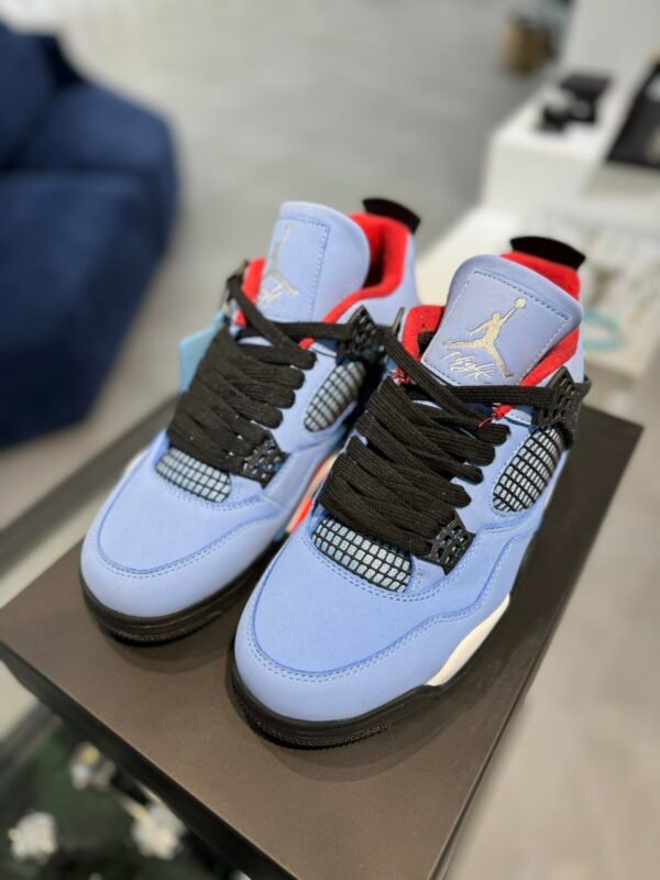 Air Jordan 4 x TS blue suede(40-47.5) - Image 9