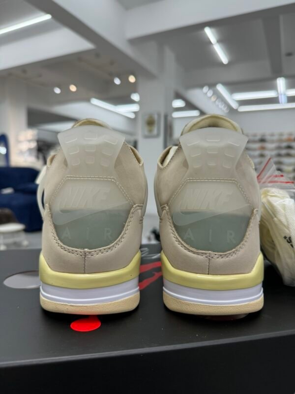 Air Jordan 4 x OW White Canvas(40-47.5) - Image 4
