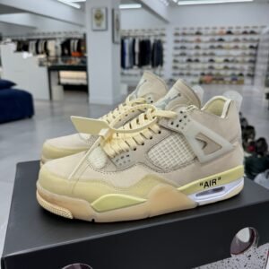 Air Jordan 4 x OW White Canvas(40-47.5)