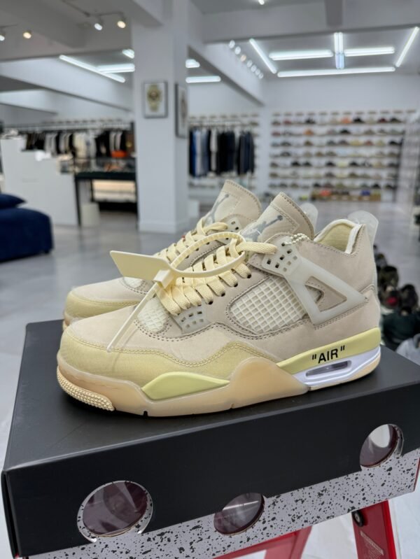 Air Jordan 4 x OW White Canvas(40-47.5)