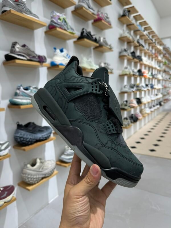 Air Jordan 4 x Kaws Black/Green suede(40-47.5) - Image 8