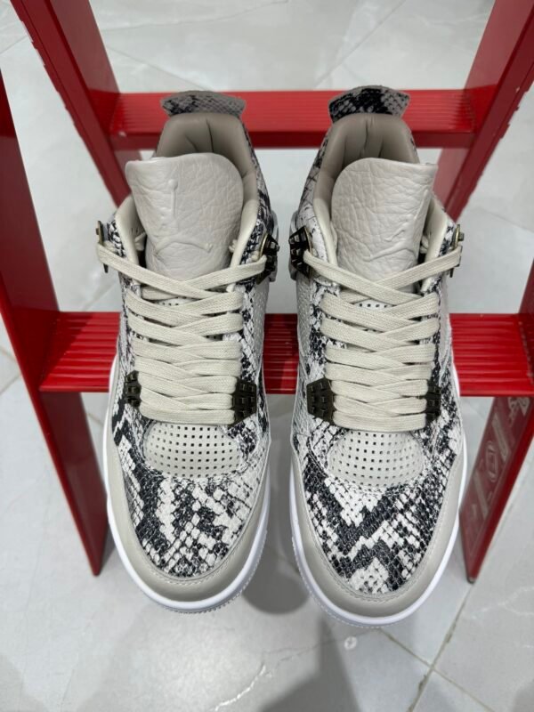 Air Jordan 4 White Python Pattern (40-47.5) - Image 4