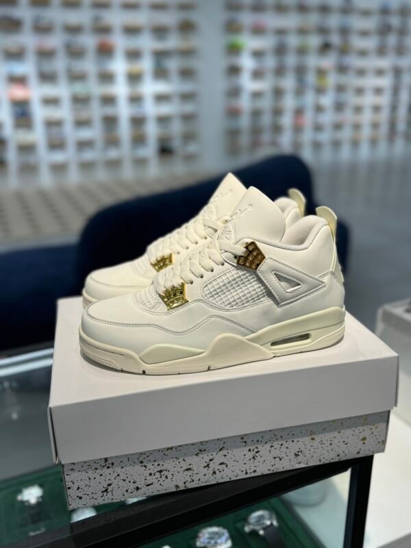 Air Jordan 4 White/Golden(40-47.5) - Image 2