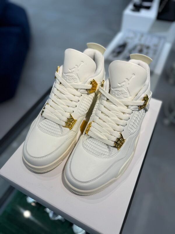 Air Jordan 4 White/Golden(40-47.5) - Image 4