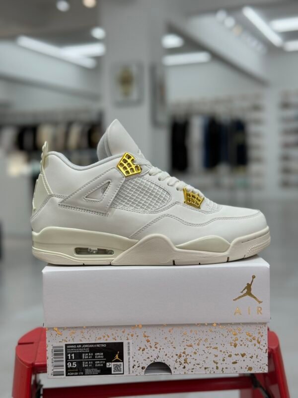 Air Jordan 4 White/Golden(40-47.5) - Image 3
