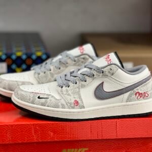 AIR JORDAN 1 LOW SERPENTINE GREY HOOK SERPENTINE GRIS CROCHET(36-47.5)