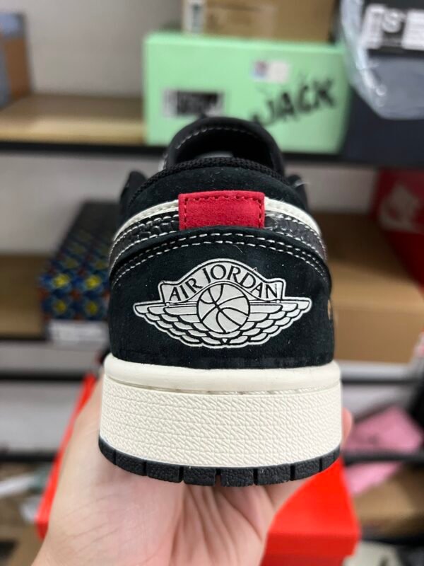 SUPREME X AIR JORDAN 1 LOW SERPENTINE BLACK RICE WHITE SERPENT NOIR RIZ BLANC(36-47.5) - Image 3