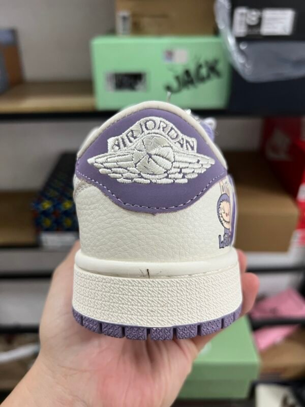 LABUBU X AIR JORDAN 1 White Purple(36-47.5) - Image 3