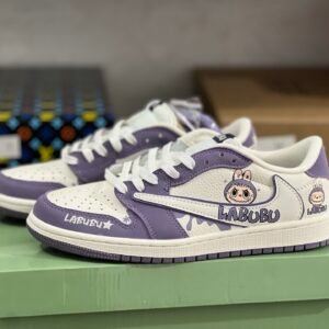 LABUBU X AIR JORDAN 1 White Purple(36-47.5)