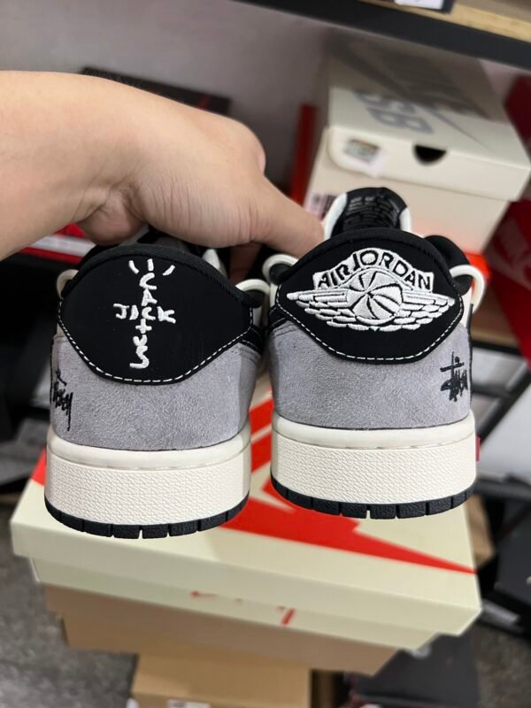 Supreme x Air Jordan 1 low Grey White/Black(36-47.5) - Image 9