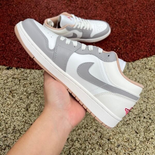 AIR JORDAN 1 LOW SAIL/FIRE-RED-COLLEGE GREY VOILE/GRIS COLLEGE/ROUGE FEU(36-47.5) - Image 7