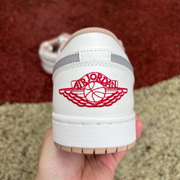 AIR JORDAN 1 LOW SAIL/FIRE-RED-COLLEGE GREY VOILE/GRIS COLLEGE/ROUGE FEU(36-47.5) - Image 8