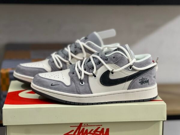 AIR JORDAN 1 LOW LIGHT GRAY/BEIGE GRIS CLARBEIGE(36-47.5)