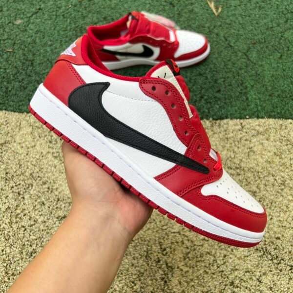 Travis Scott x Air Jordan 1 Low OG Black White Red(36-48.5)