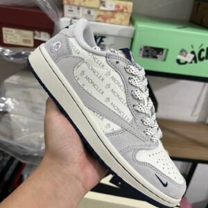 MONCLER X AIR JORDAN 1 LOW OG SP-T WHTEBLACK-WHITE(36-47.5)