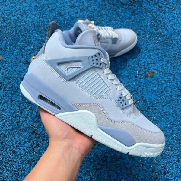 AIR JORDAN 4 RETRO NCAA P LT ARMORY BLUE/METALLIC GOLD(40-48.5) - Image 8