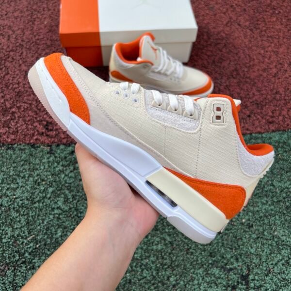 Air Jordan 3 WMNS RETRO T FOSSIL STARFISH-SAIL(size36-48.5) - Image 3