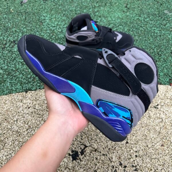 Air Jordan 8 “Aqua”BLKITR RD-FLNT GRY-BRGHT CNCRD(size40-48.5) - Image 3