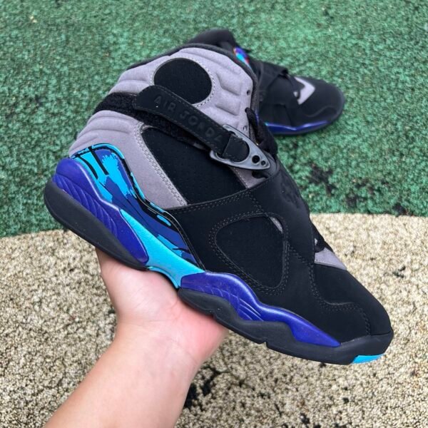 Air Jordan 8 “Aqua”BLKITR RD-FLNT GRY-BRGHT CNCRD(size40-48.5) - Image 2
