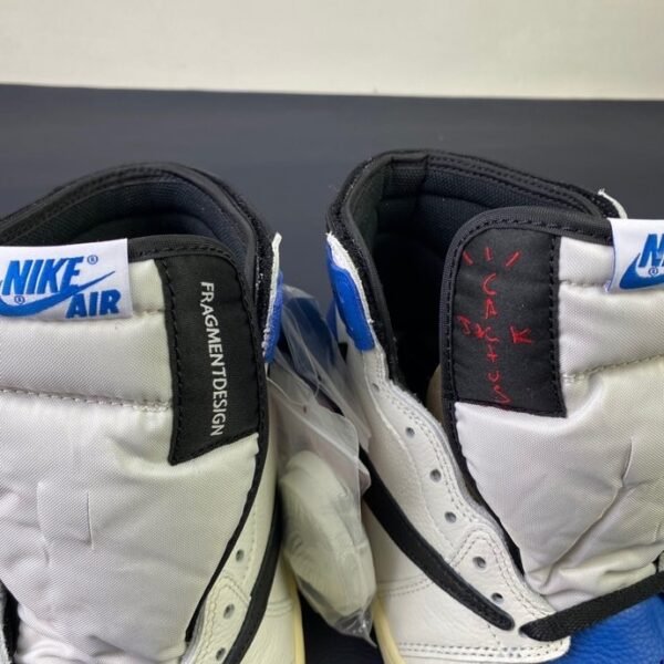 Travis Scott x Fragment x Air Jordan 1 High Military Blue(us7.5-13) - Image 5