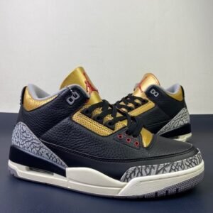 Air Jordan 3 Retro Black/Gold(us7.5-13)