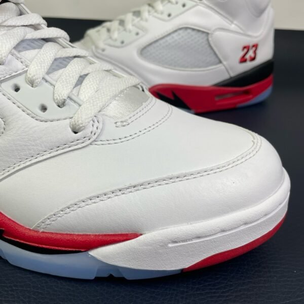 Air Jordan 5 Retro Fire Red Black Tongue(36-48.5) - Image 5