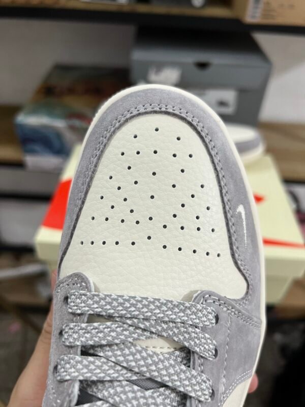 STUSSY X AIR JORDAN 1 LOW BEIGE/LIGHT GRAY/BLACK BEIGE/GRIS CLARINOIR（36-47.5） - Image 8
