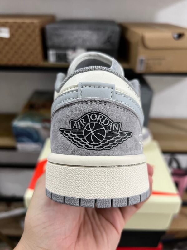 STUSSY X AIR JORDAN 1 LOW BEIGE/LIGHT GRAY/BLACK BEIGE/GRIS CLARINOIR（36-47.5） - Image 5