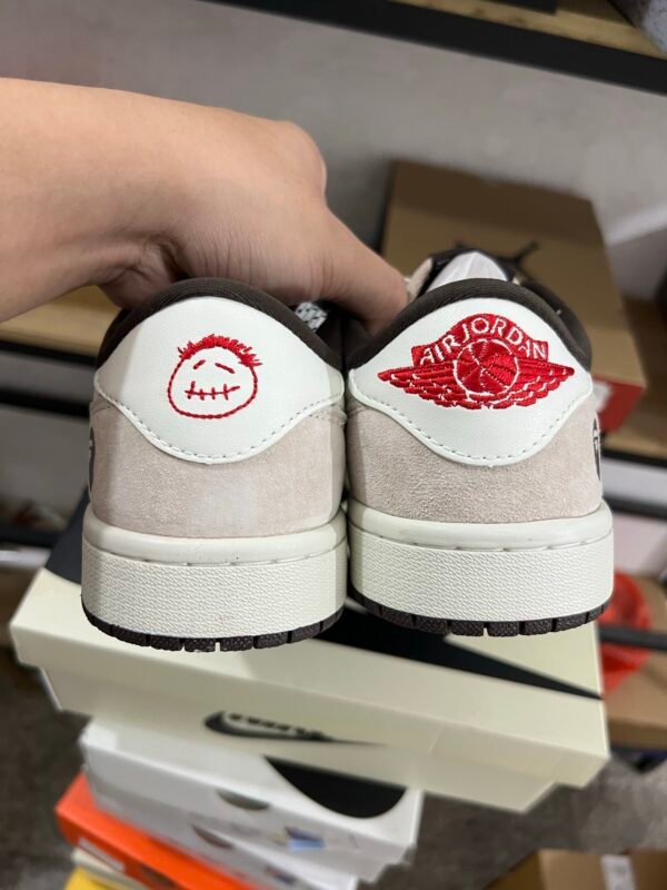 Travis Scot x BAPE x Air Jordan 1 Low White Brown(36-47.5) - Image 5