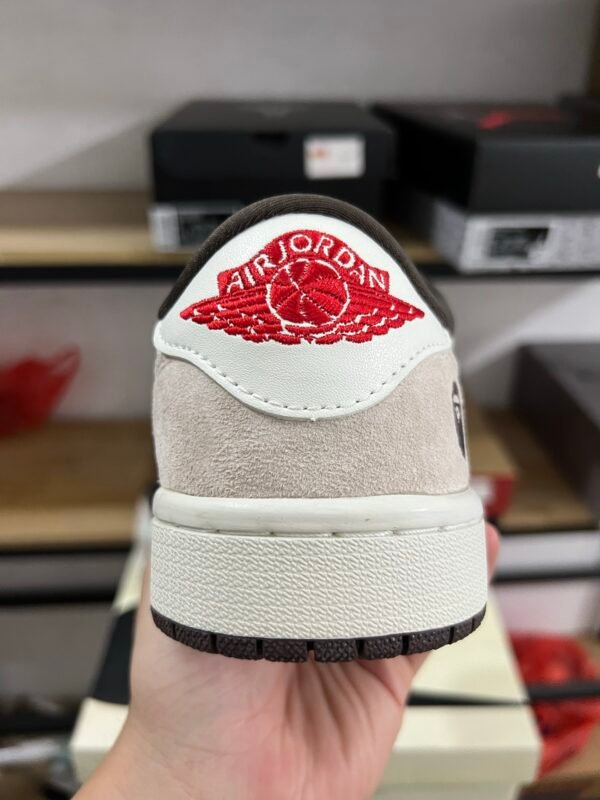 Travis Scot x BAPE x Air Jordan 1 Low White Brown(36-47.5) - Image 7