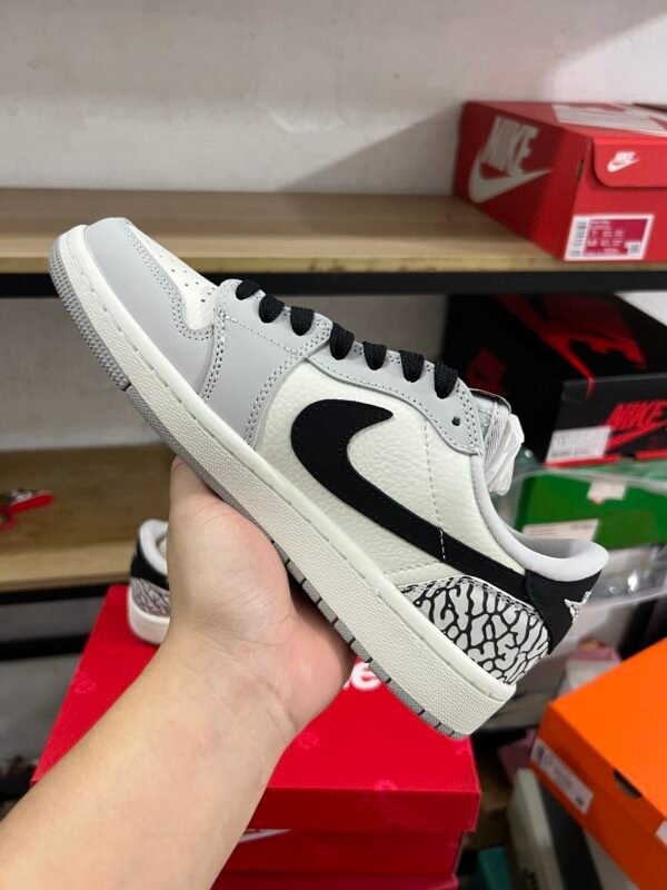Travis Scot x Supreme x Air Jordan 1 Low White Black cement(36-47.5) - Image 7