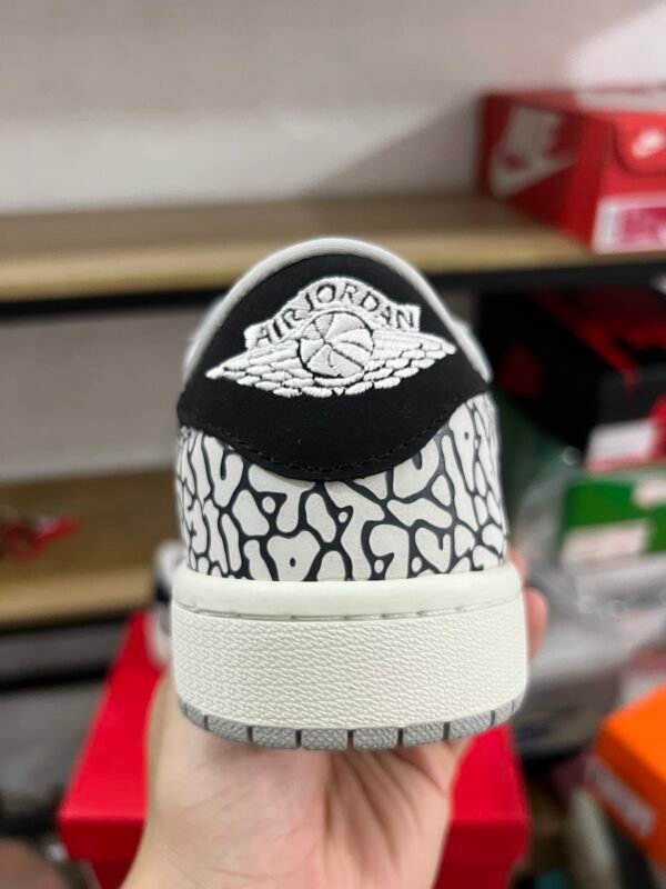 Travis Scot x Supreme x Air Jordan 1 Low White Black cement(36-47.5) - Image 3