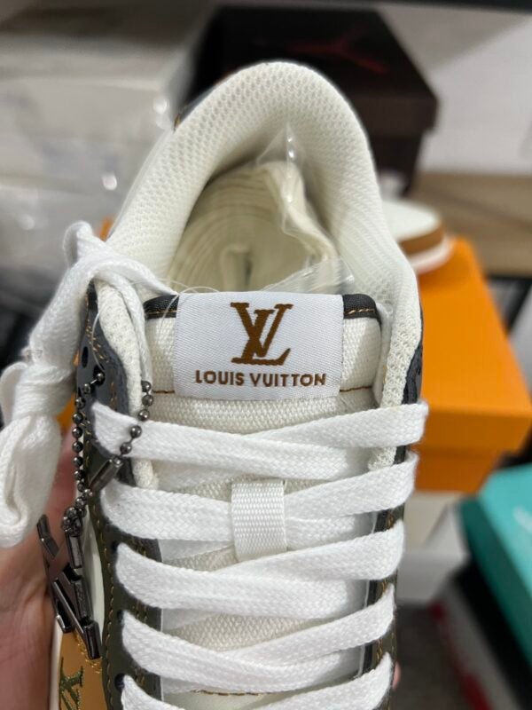 LV X NIKE DUNK LOW RETRO BEIGE/ORANGE/GRAY(36-47.5) - Image 4