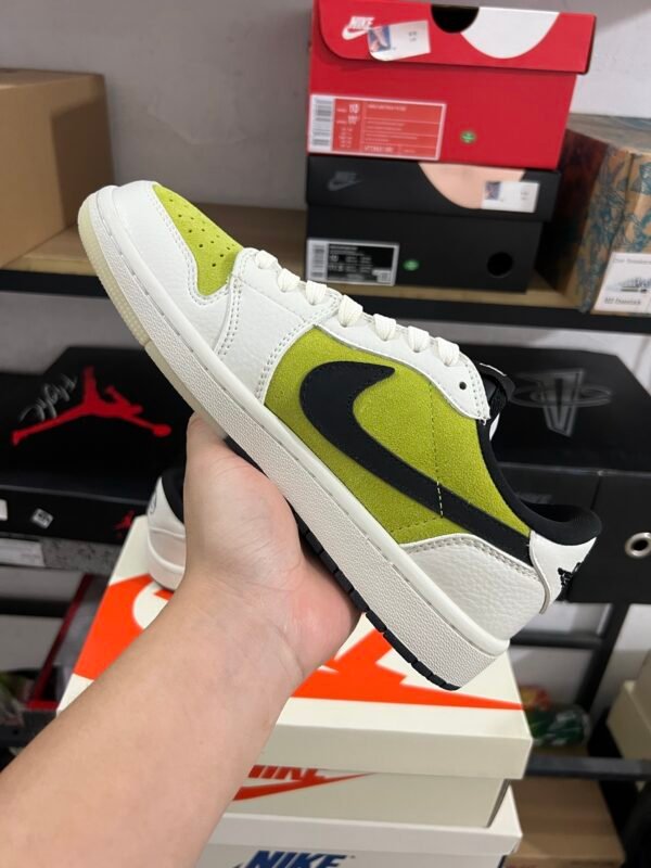 Travis Scott x Stussy x Air Jrdan 1 low White/Green(36-47.5) - Image 7