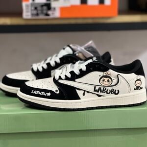 Travis Scot x LABUBU x Air Jordan 1 Low White black(36-47.5)