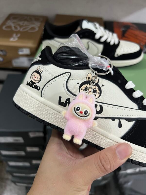 Travis Scot x LABUBU x Air Jordan 1 Low White black(36-47.5) - Image 8