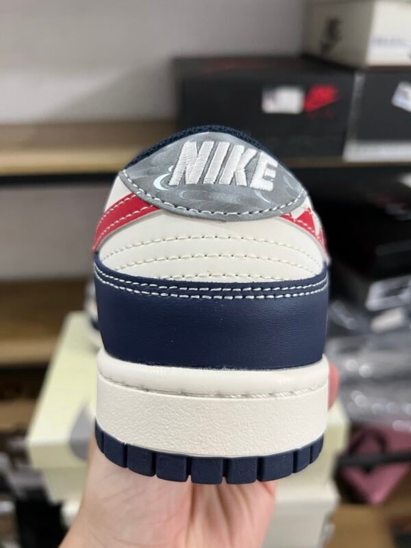 SB NIKE DUNK LOW RETRO BEIGE/GREY/BLUE/RED BEIGE/GRIS/BLEU/ROUGE(36-47.5) - Image 7