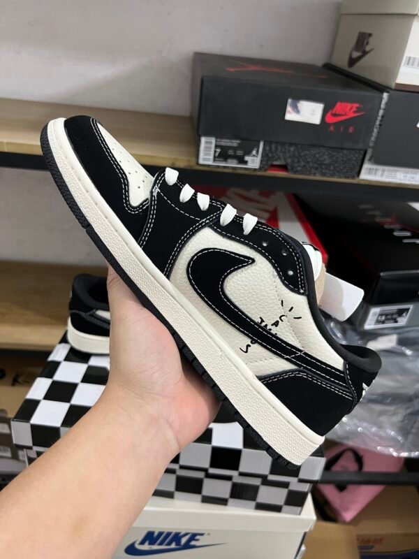 Travis Scott x Air Jordan 1 Low Black Knight Le Samourai Noir(36-47.5) - Image 6