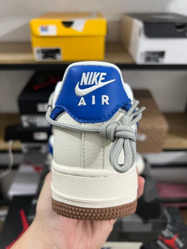 BAPE X AIR FORCE 1'07 LV8 BEIGE/ROYAL BLUE BEIGE/BLEU ROYAL(36-47.5) - Image 8