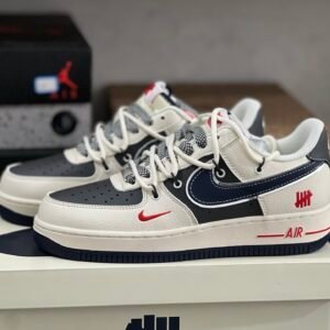 AIR FORCE 1'07 LV8 BEIGE/GRAY/BLUE/RED BEIGE/GRIS/BLEU/ROUGE(36-47.5)