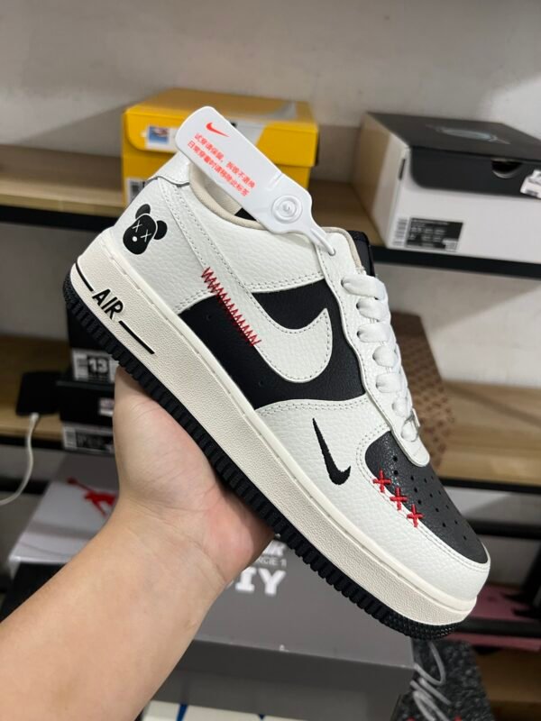 Bearbrick x Air Force 1 low White/Black(36-47.5) - Image 3
