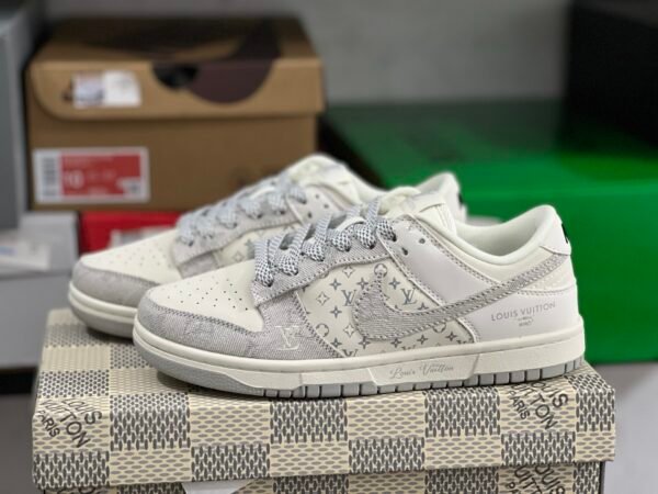 LV X NIKE DUNK LOW RETRO WHITE Gray(36-47.5)