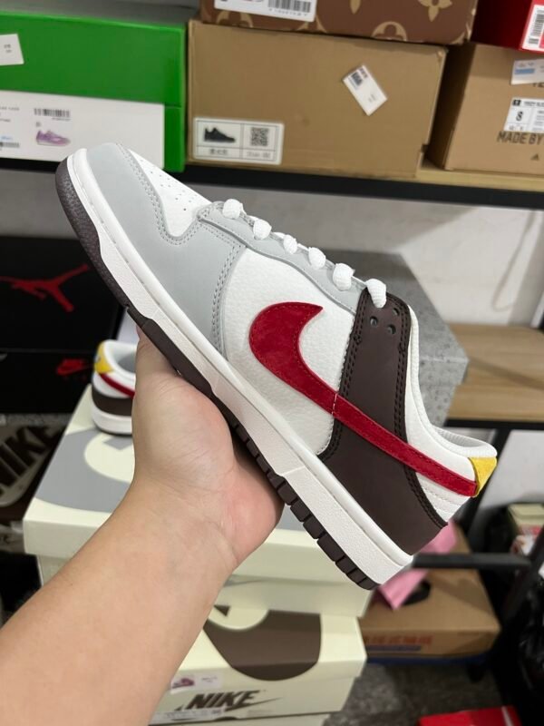 NIKE DUNK LOW RETRO WHITE GRAY-WHITE BROWN(36-47.5) - Image 7