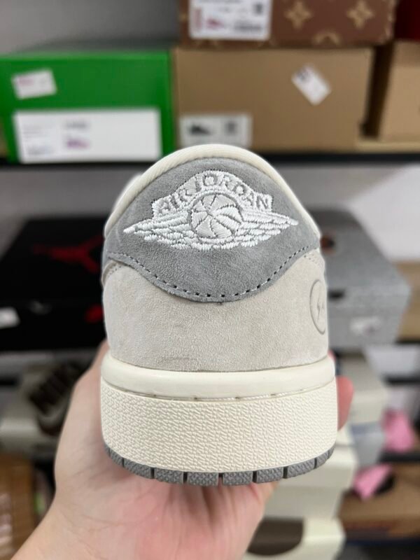 Travis Scot x Fragment Design x Air Jordan 1 Low White Gary(36-47.5) - Image 6
