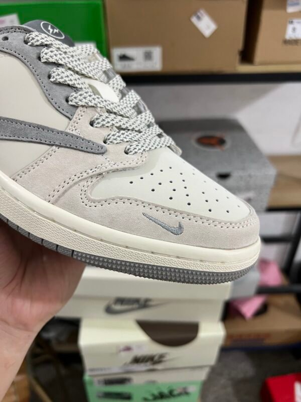 Travis Scot x Fragment Design x Air Jordan 1 Low White Gary(36-47.5) - Image 7