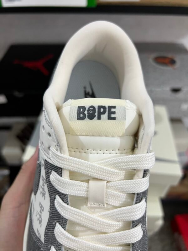 BAPE x Nike SB Dunk LOW RETRO WHITE GRAY(36-47.5) - Image 5