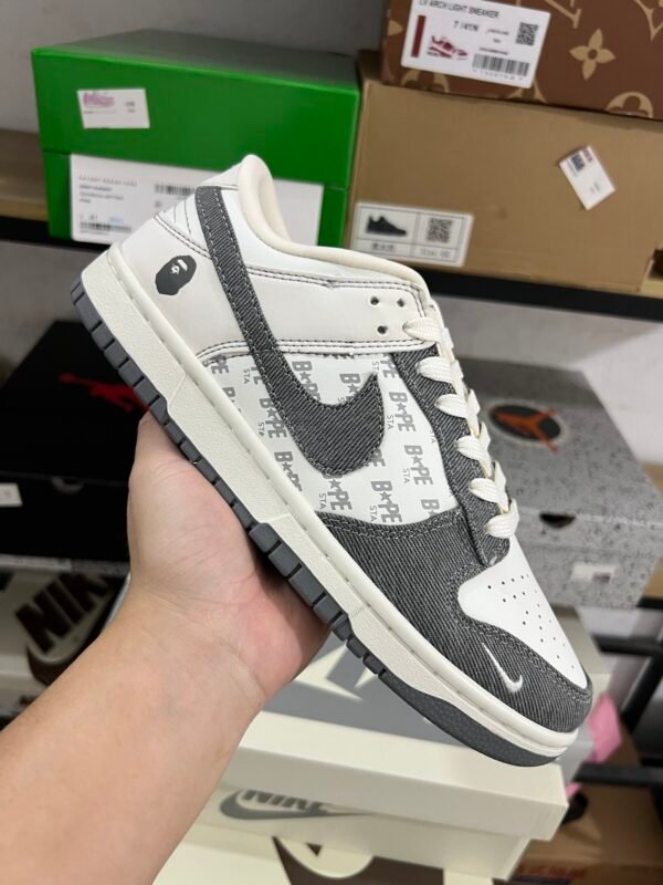 BAPE x Nike SB Dunk LOW RETRO WHITE GRAY(36-47.5) - Image 2
